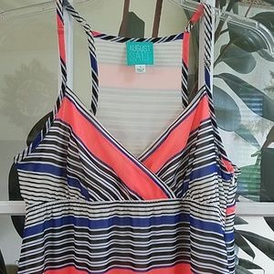 August Salt Striped Maxi dress sz small